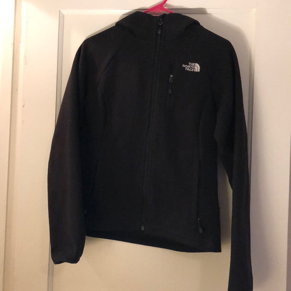 Black Northface Jacket with Hood Size S
